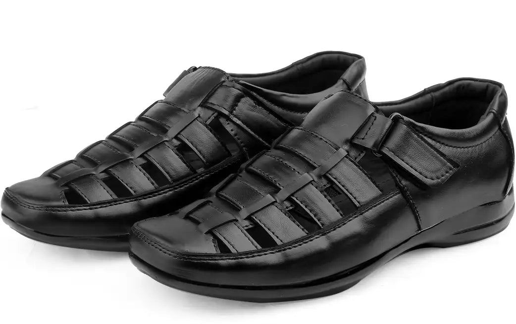 Durable Casual Sandals for Men in Black – Lightweight & Trendy