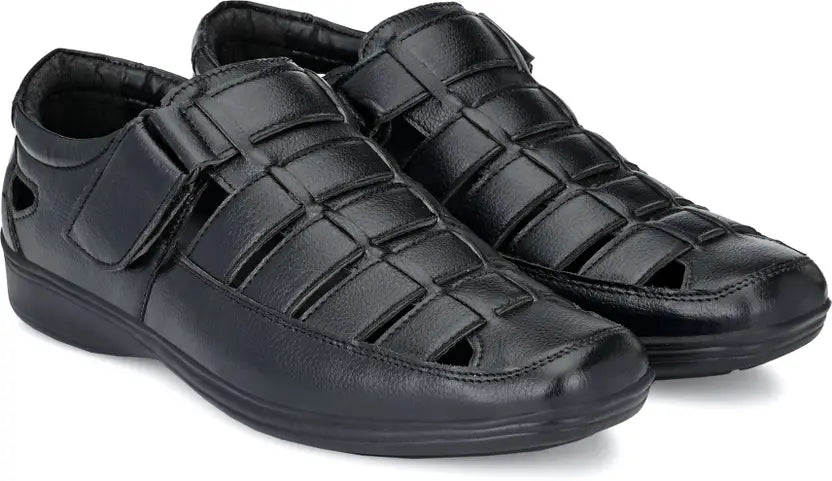 Durable Casual Sandals for Men in Black – Lightweight & Trendy